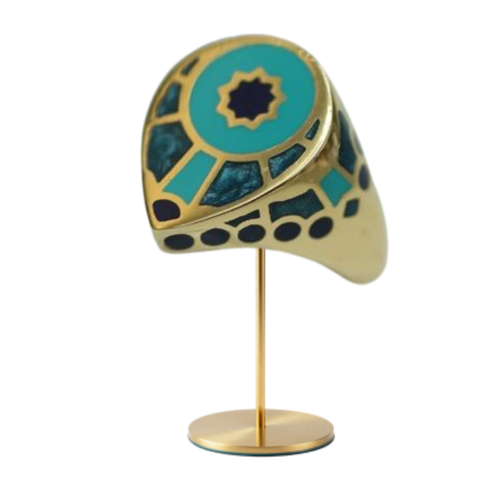 Mosaïque Ring blue turquoise 